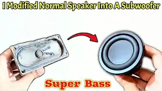 I Modified a Speaker into a Subwoofer - And Got Some Extra Bass #subwoofer