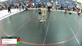 Eli Armstrong vs Liam Reeves : 2025 Kids Folkstyle Nationals: 12U 78 Ibs quarterfinals