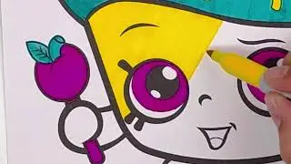 Coloring SHOPKINS / Cupcake Queen 🧁#coloring #viral #lovecoloring #education