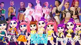My talking angela kpop demon hunters huntrix 🌈🎶💜😈⚔️ || angela glamz 