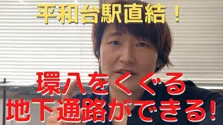 平和台駅直結！環八をくぐる地下通路ができます！【練馬区議会議員・高口ようこ】