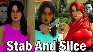 HITMAN Michael Myers Stab and Slice Knife Kill Everyone Sapienza Ghost Mode
