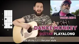 DANCE MONKEY GUITAR TUTORIAL PLAYALONG #GPLAYALONG