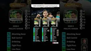 EDEN HAZARD Max Level Training Guide Efootball 26 #pes #efootball #efootball26 #edenhazard