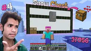 Snow Storage Room Banna Liya | Building Snow Chest Storage Room In Minecraft | Minecraft Survival #4