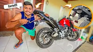 COLOQUEI O MELHOR ELIMINADOR DE RABETA NA CB 300f 2023!!!