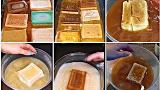 Soaked soap compilation ASMR VIDEO NEW 🆕#asmr #soakedsoap #mushysoap