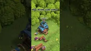 Base Before and After Clan Games 👑#clashofclans ##challenge #clangames #coc