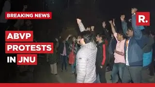 Protest In JNU Over Left Wing Workers&rsquo; Allegedly Vandalising Shivaji&rsquo;s Portrait | Ground Report