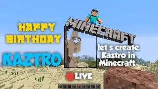 Creating KAZTRO💙in Minecraft 🔰 1 MILLION SUBSCRIBERS 😍kaztro birthday special 🔥 Minecraft Malayalam