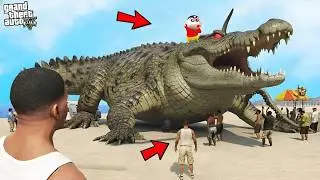 Shinchan Adopts a CROCODILE in GTA 5!
