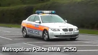 Rare - Metropolitan Police BMW 525D spare Area Car responding to a call