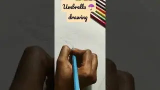 как нарисовать зонтик ☂️#shortsfeed #shortsfeed #все #shortsfeed #рисунок #самоепопулярноевидео