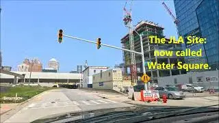 Detroit's N. Corktown Construction Update; Water Square; Jefferson; Downtown; Hart Plaza. June, 2025
