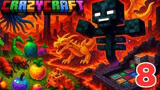 Crazy Craft Ep. 8 &ndash; Wither Boss Fight with OP Weapons & Chaos!