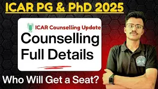 &ldquo;ICAR JRF/SRF 2025  Who Will Get a Seat? | ICAR 2025 Counselling Full Details ? Rank Card Date ?
