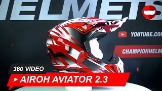 Airoh Aviator 2.3 AMSS Fame Red Gloss Шлемы кроссовые - ChampionHelmets.com