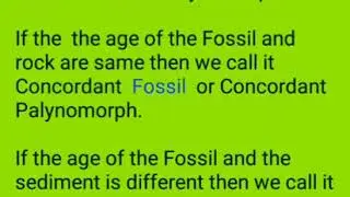 Concordant and Discordant Palynomorph