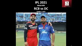 IPL 2021 | Match #56 | RCB v DC | Under 1 minute | betweenbatnball |