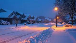 WARM STREETLIGHTS IN A SILENT WINTER