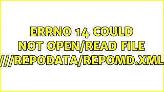 errno 14 could not open/read file ///repodata/repomd.xml