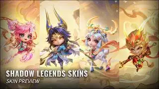 Shadow Legends Skins: Zeri (Prestige), Zaahen, Lillia & Wukong Skin Preview || Golden Spatula