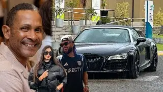 Tatis Jr Lleg&oacute; Con Su Novia En Un Carro Deportivo a La Casa de Su Padre En Rep.Dom