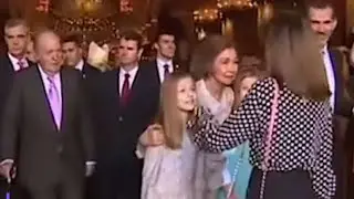 Relive the viral Easter moment when Queen Letizia and Queen Sofia had a public argument