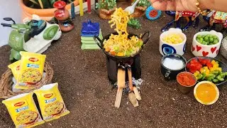Masala Maggi | Miniature Masala Maggi Recipe | Teeny Tiny Bites |