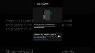 How to Enable Emergency SOS 🆘 in Samsung | 🆘 kaise Turn on kare | #samsung | #shorts