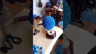 Diy Rose Ball Flower Bouquet// How To Make Your Own Wedding Flower.