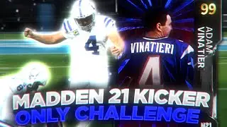 KICKER ONLY CHALLENGE! CAREER TRIBUTE ADAM VINATIERI GAMEPLAY! MADDEN 21 ULTIMATE TEAM!