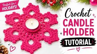 Crochet Tea Light Candle Holder DIY Tutorial for Beginners | Crochet Step-by-Step Guide