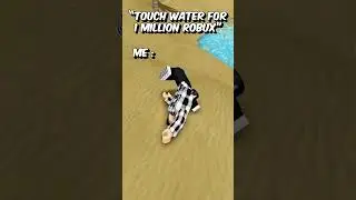 Коснитесь воды и получите 1 миллион ROBUX 🤑#shorts