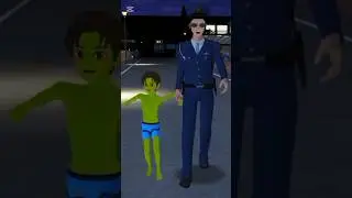 Police vs Alien in sakura #shorts #sakuraschoolsimulator #youtubeshorts #sakura #video #game