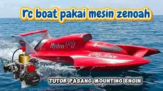 Zenoah engine RC boat