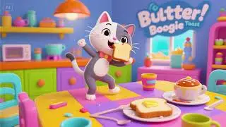 Kitty&rsquo;s Butter Toast Boogie 🐱🍞 | Funny Breakfast Dance Song for Kids | Silly Moves & Morning Fun