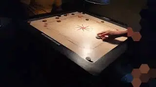 Playing carrom board game without back shot