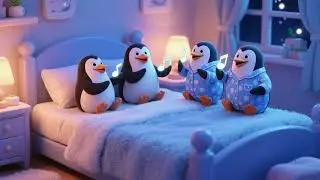 Penguin Bedtime Fun Song | Gentle Lullaby & Kids Songs