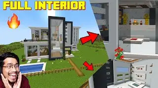 Full Grand Villa Interior Like Anshu Bisht/Gamerfleet in Minecraft Lilyville