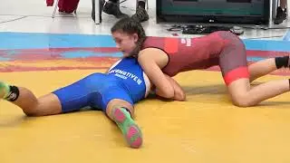 Wrestling / Ringen Erfurter Puffbohnenturnier 2024, FR, weibl. Jug. C (U12), 52 kg, M&uuml;ller - Klages