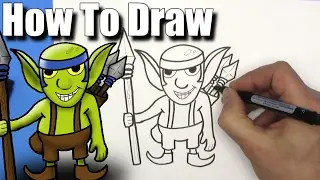 How To Draw Spear Goblins - EASY - Step By Step
