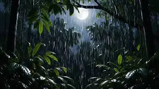 🔴 Live 🌿 Rain Forest Ambience For Sleeping Deeply Relaxing The Mind, Body All Night Without Stress