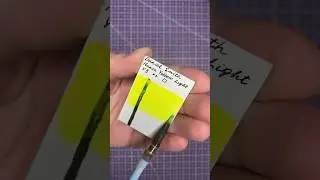 Daniel Smith PY3 Hansa Yellow Light #swatches #watercolor #выкраска #акварель Ганза желтая светлая