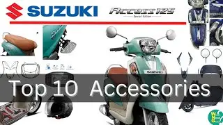 Top 10 Best & Important Accessories Suzuki Access 125 with Price | Accessories कहा से Purchase करे ?