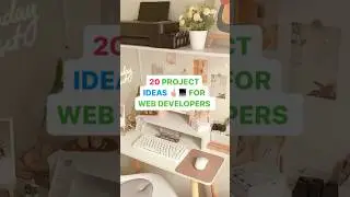 20 Project Ideas for Web Developers 👩&zwj;💻📊✨ #webdevelopment