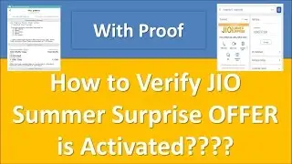 JIO | How to Check JIO Summer Surprise OFFER is Activated | Upcoming Plans | Valid For 90 Days