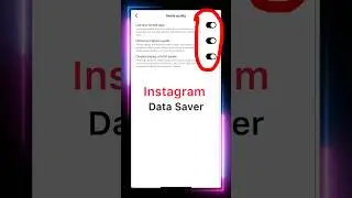 Instagram me data saver kaise chalu kre ! How to on data saver on Instagram #shorts #instagram