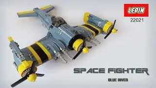 LEPIN SPACE FIGHTER - BLUE RIVER PLANE 22012 (Build Instructions - Unofficial Lego Aliexpress)