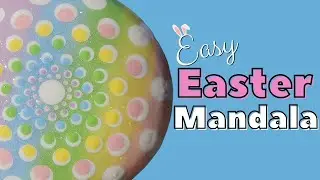 Rock Painting - Easy Easter Mandala